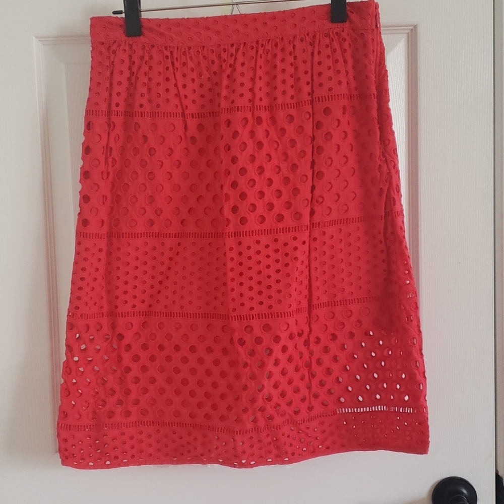 LOFT Eyelet Skirt